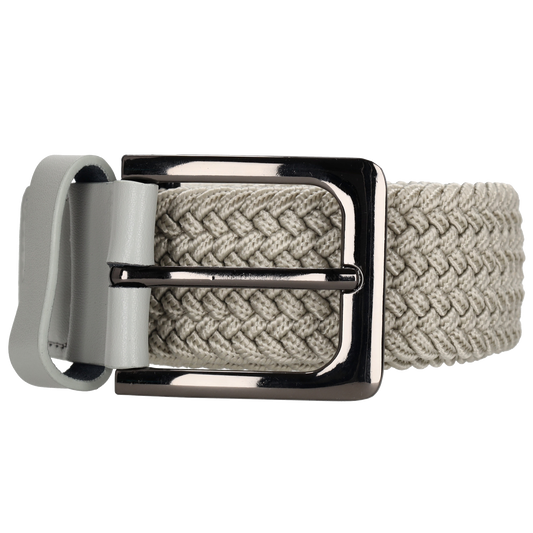 Stretchgürtel|Bandgürtel 35mm in Beige mit Dornschließe