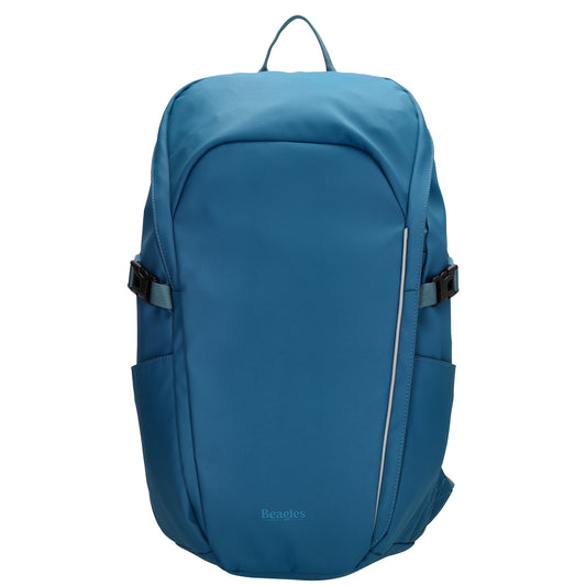 Rucksack 47x30cm in Jeansblau mit Brustgurt und Aufsteckfunktion - leder-accessoires.com