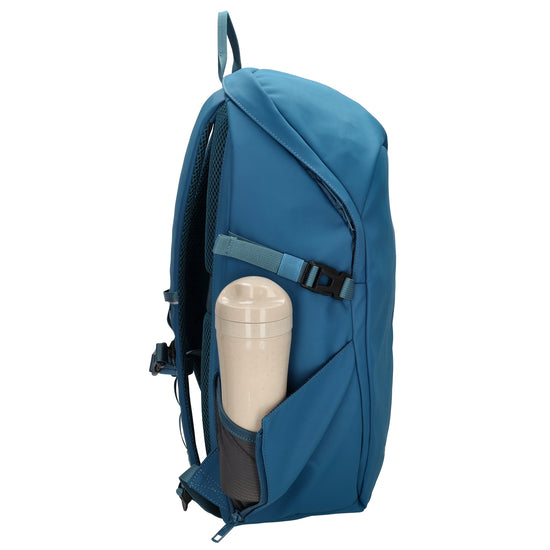 Rucksack 47x30cm in Jeansblau mit Brustgurt und Aufsteckfunktion - leder-accessoires.com