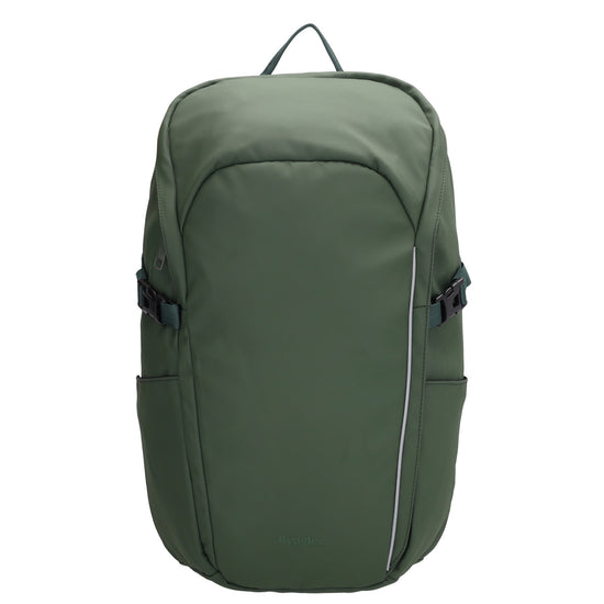 Rucksack 47x30cm in Dunkelgrün mit Brustgurt und Aufsteckfunktion - leder-accessoires.com