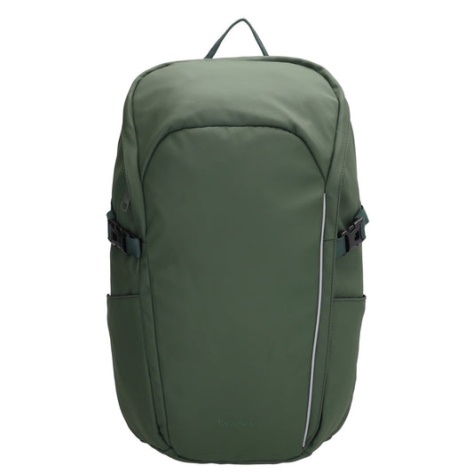 Rucksack 47x30cm in Dunkelgrün mit Brustgurt und Aufsteckfunktion - leder-accessoires.com