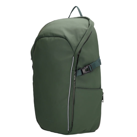 Rucksack 47x30cm in Dunkelgrün mit Brustgurt und Aufsteckfunktion - leder-accessoires.com