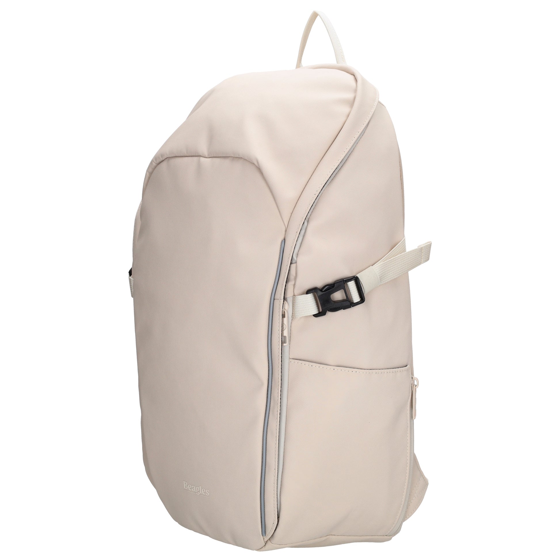 Rucksack 47x30cm in Creme mit Brustgurt und Aufsteckfunktion - leder-accessoires.com