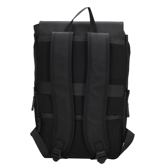 Schwarzer Laptoprucksack 26x41,5cm in 17,3 Zoll – ideal für Arbeit & Reisen - leder-accessoires.com