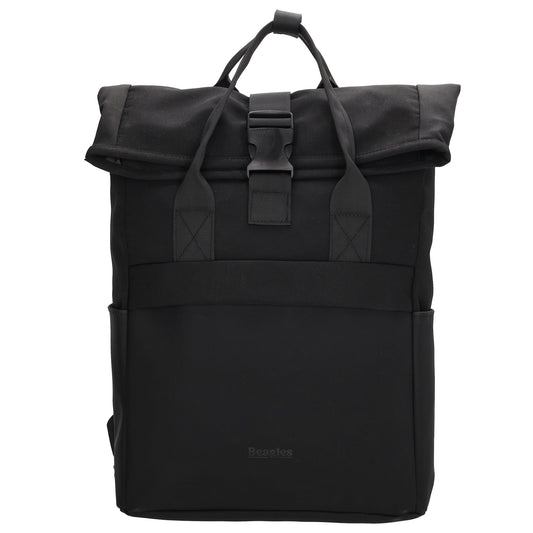 Laptoprucksack 53x28cm in Schwarz mit zusätzlichen Griffen - leder-accessoires.com