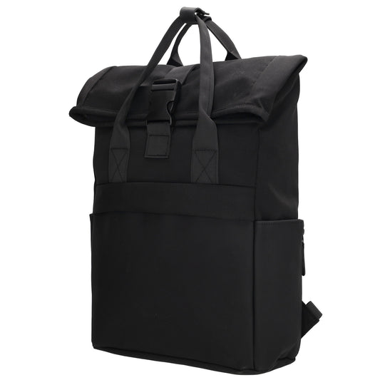 Laptoprucksack 53x28cm in Schwarz mit zusätzlichen Griffen - leder-accessoires.com