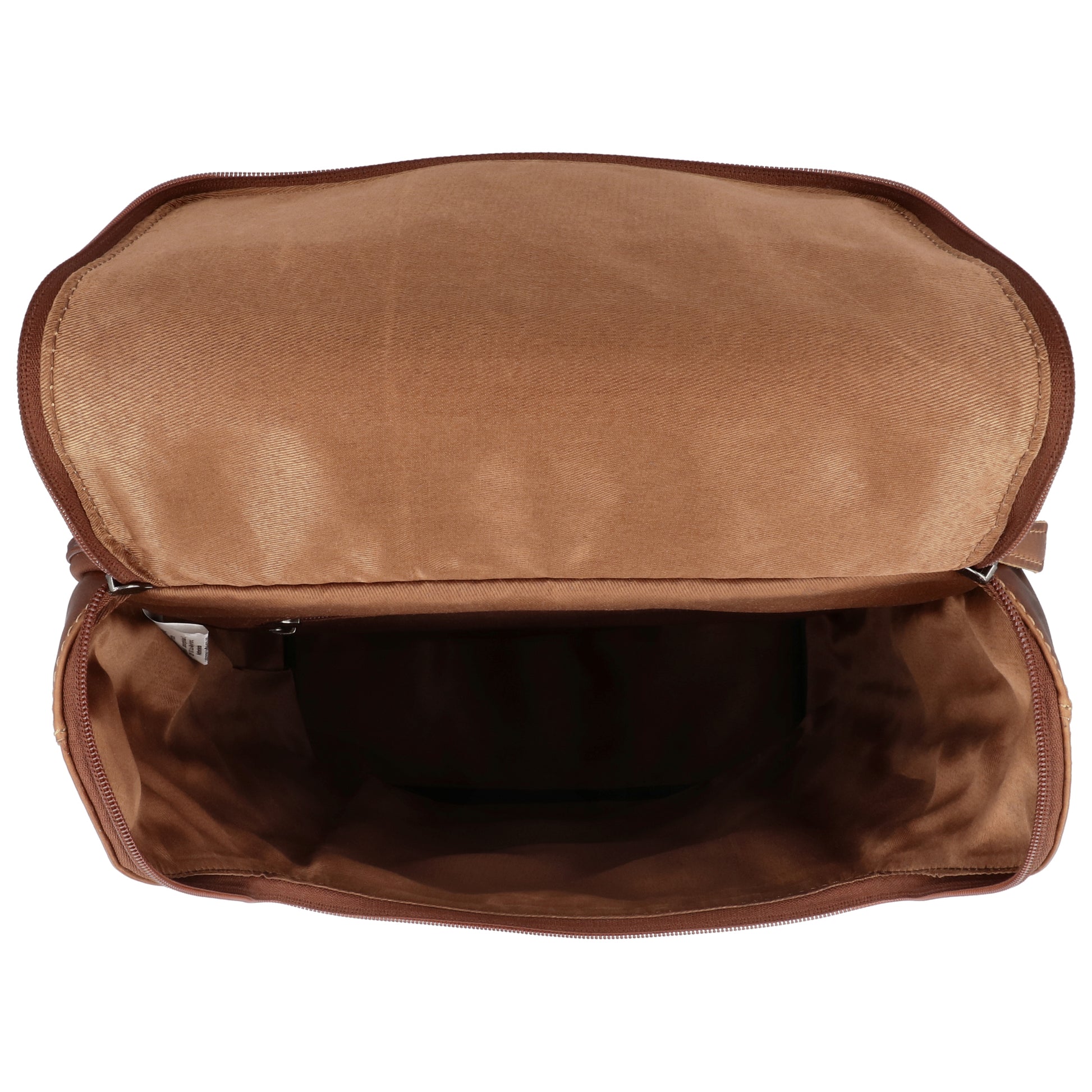 Laptop| Business Rucksack aus Leder in Cognac mit Überschlag - leder-accessoires.com