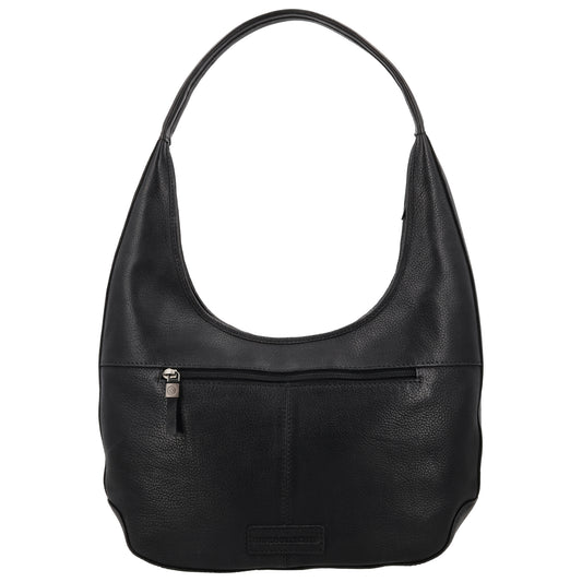 Leder Flechttasche 40x24cm in Schwarz Damen - leder-accessoires.com