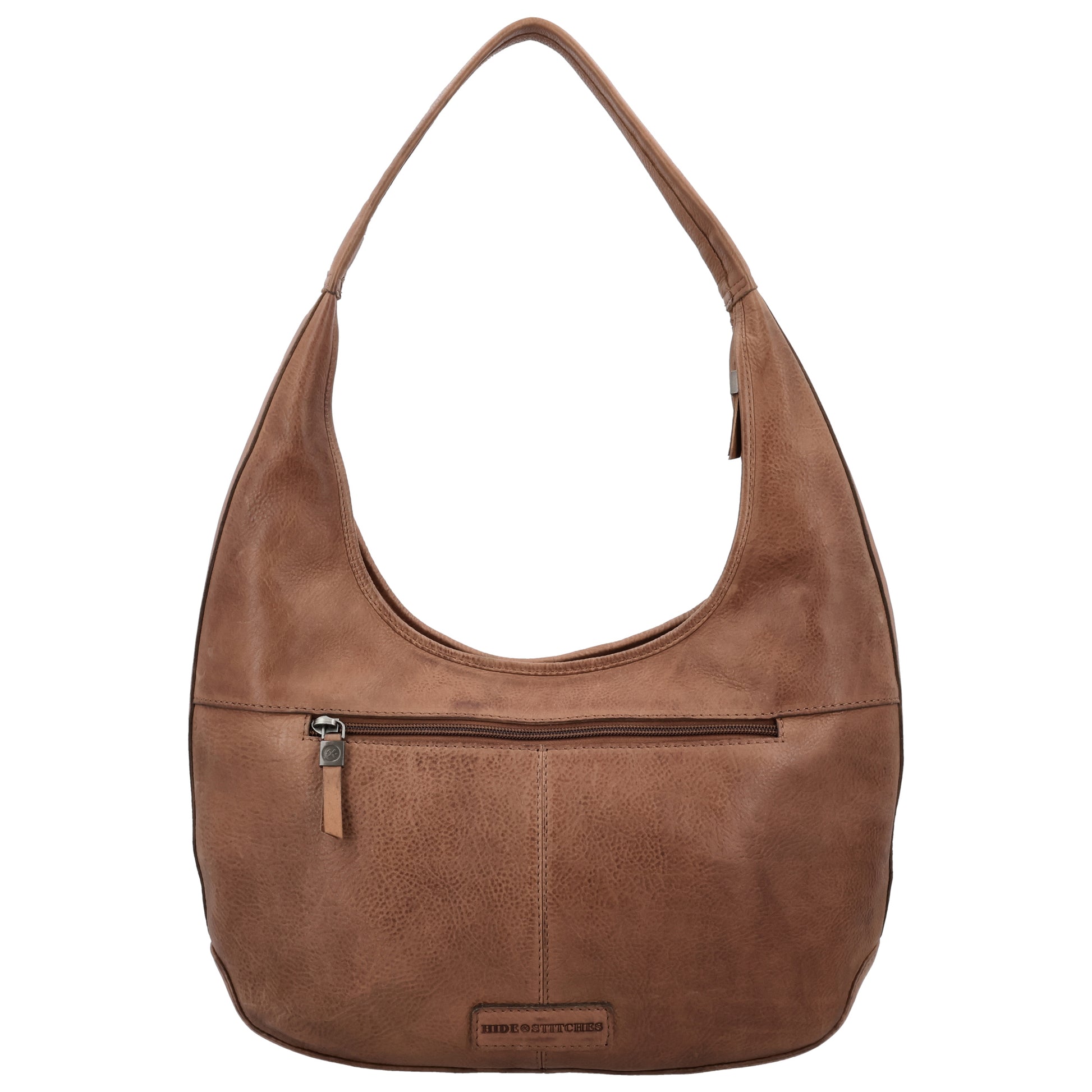 Cognac Leder Schultertasche 40x24cm geflochten - leder-accessoires.com