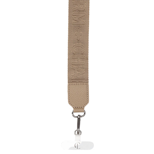 Schulterriemen Taupe 140x40cm für Handy & Tasche – Eleganter Phone Strap