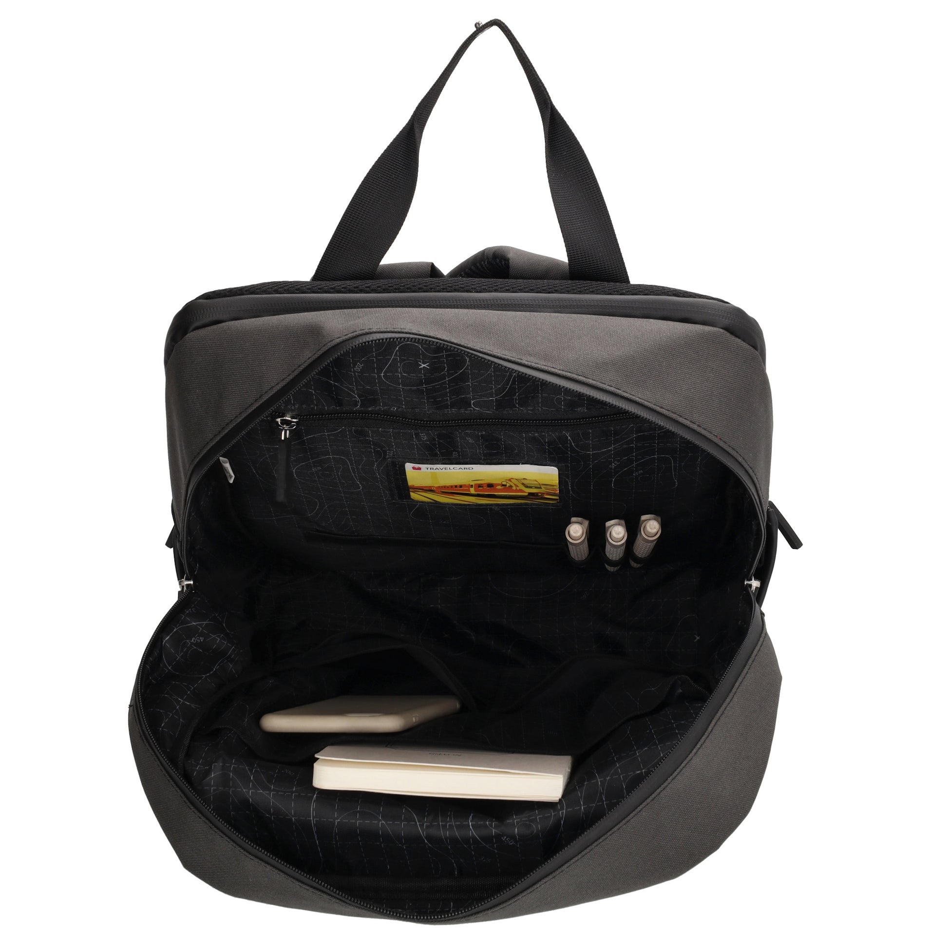 Rucksack 31 x 44 x 12cm in Schwarz aus Nylon|Polyester - leder-accessoires.com
