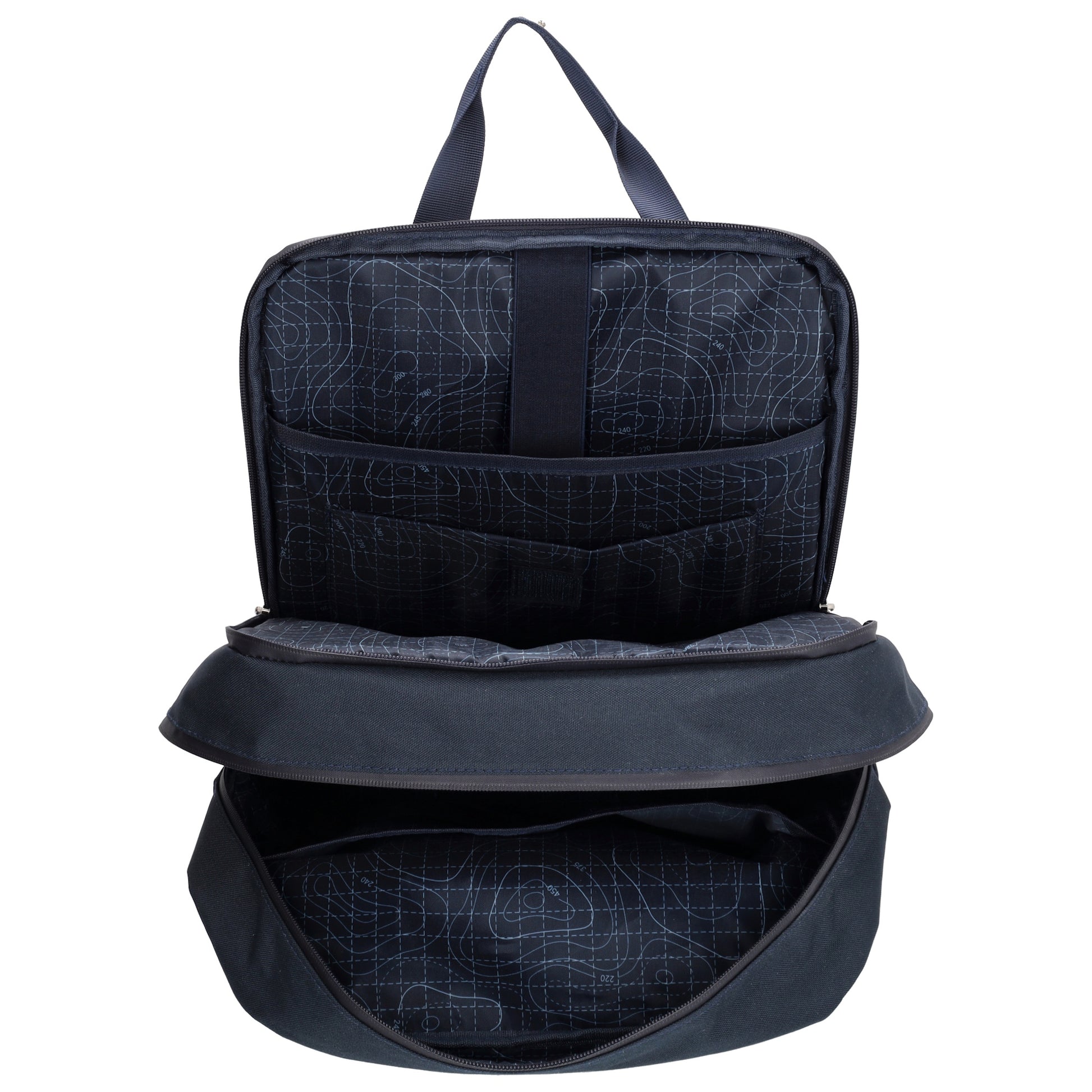 Rucksack 31 x 44 x 12cm in Blau|Marine aus Nylon|Polyester - leder-accessoires.com