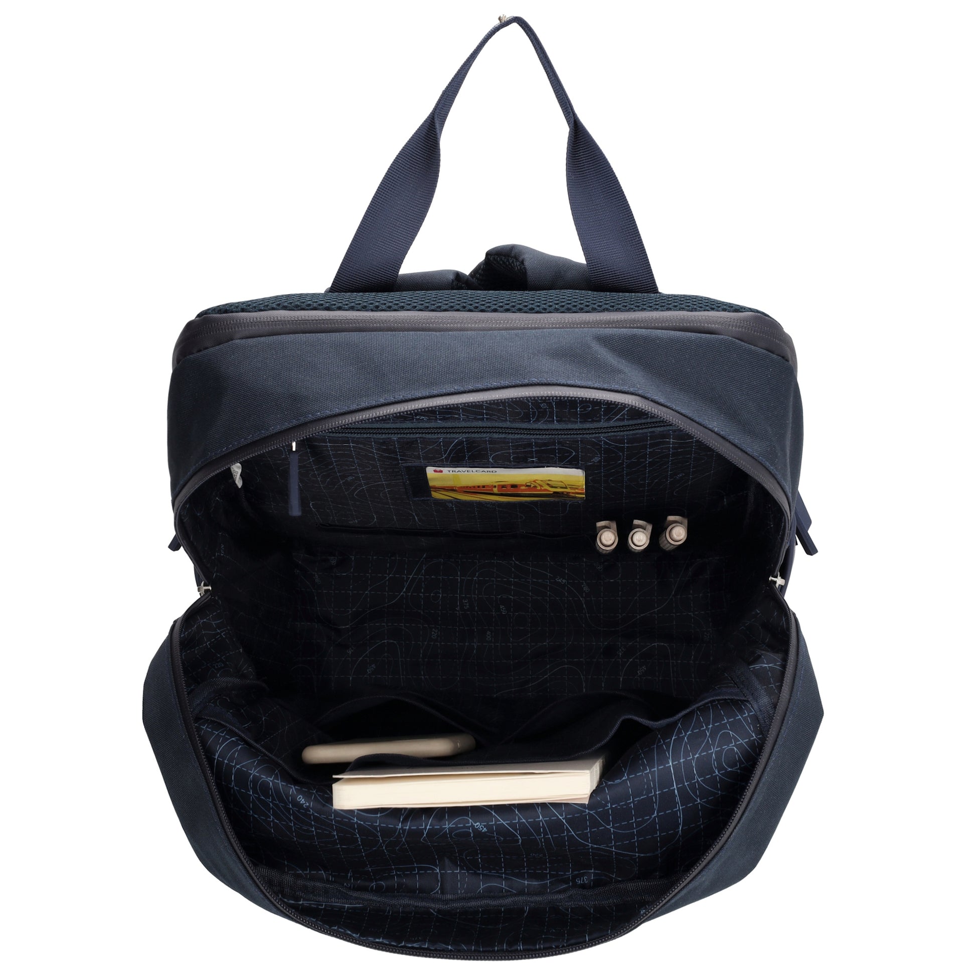 Rucksack 31 x 44 x 12cm in Blau|Marine aus Nylon|Polyester - leder-accessoires.com