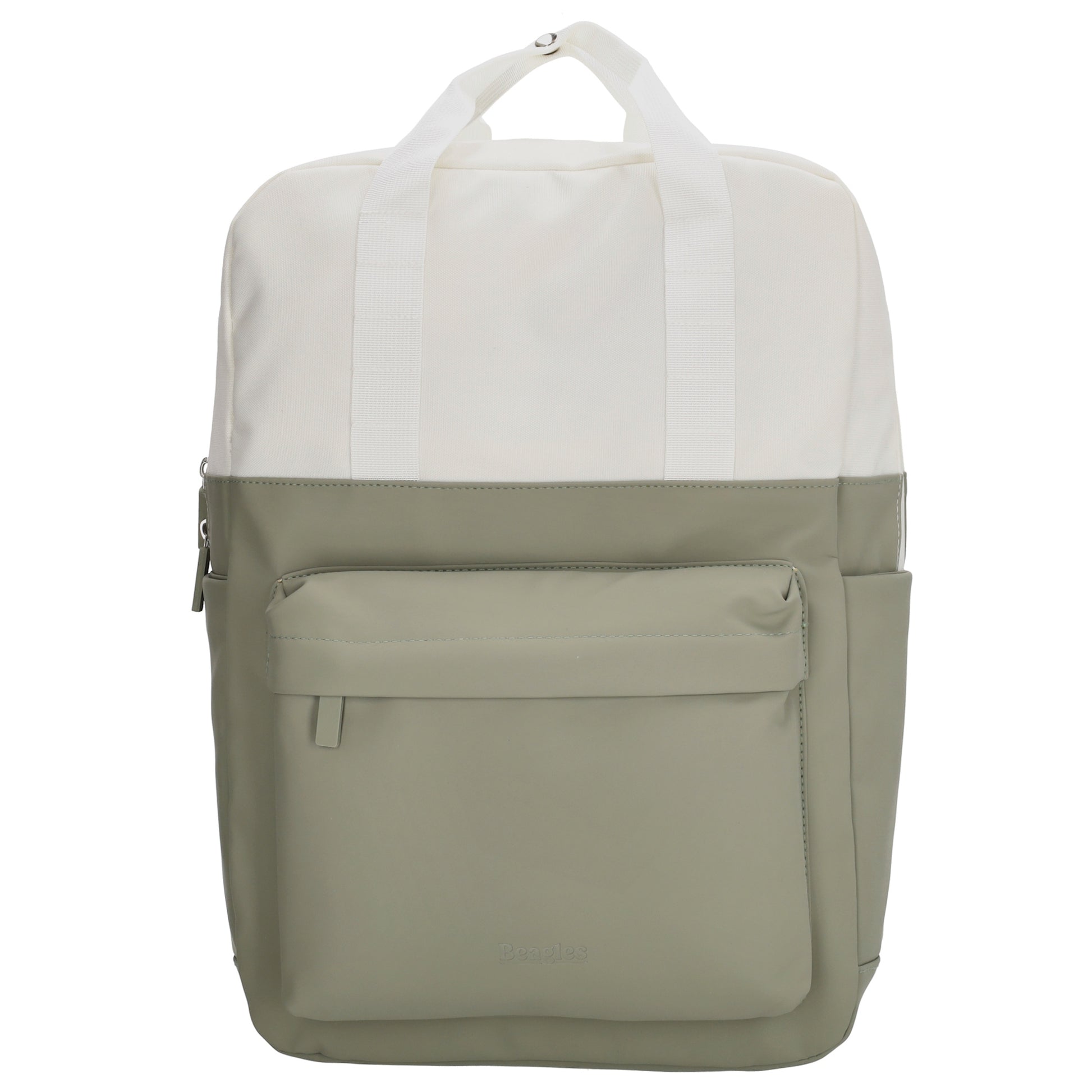 Rucksack 31 x 44 x 12cm in Natur Grün aus Nylon|Polyester - leder-accessoires.com