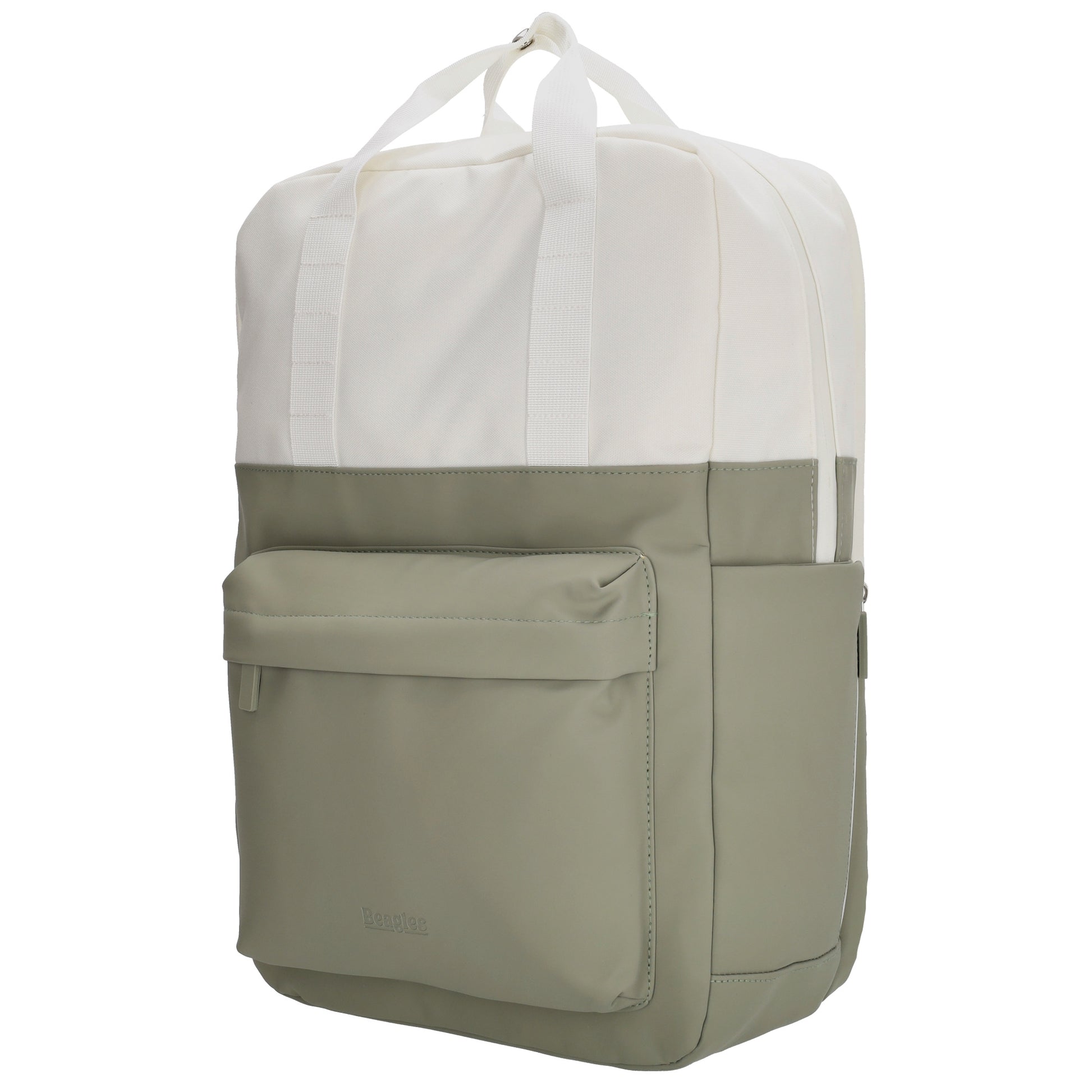 Rucksack 31 x 44 x 12cm in Natur Grün aus Nylon|Polyester - leder-accessoires.com