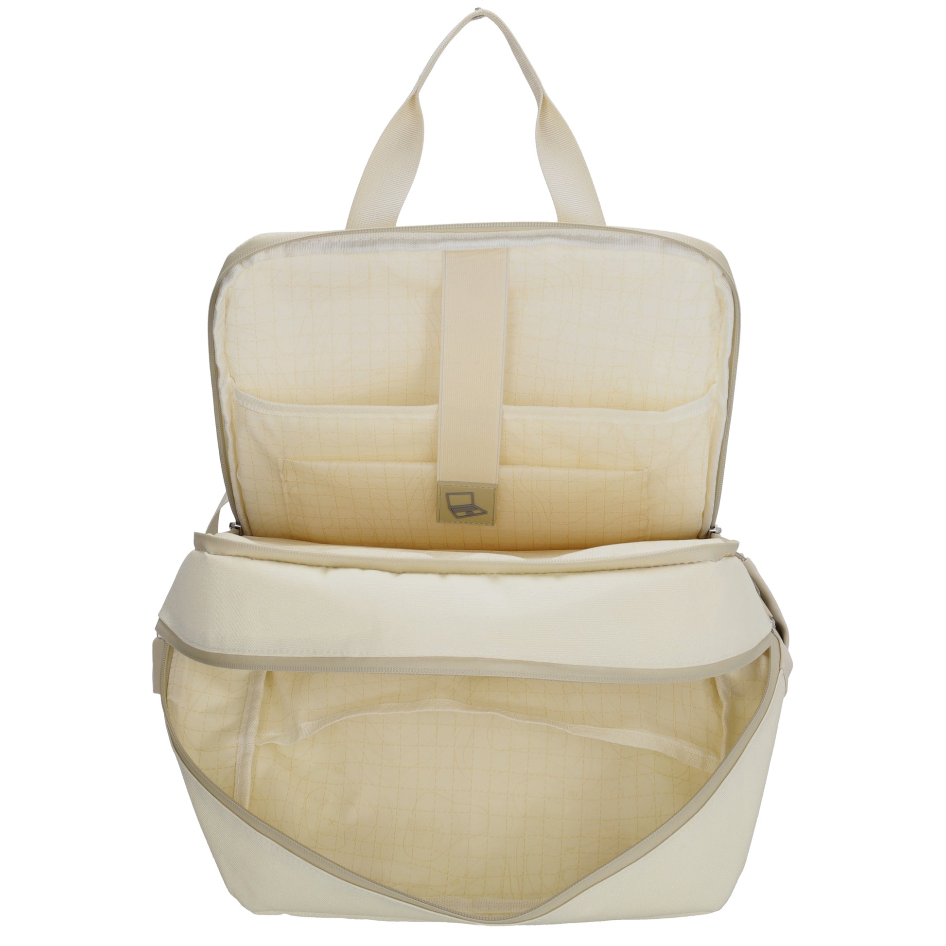 Rucksack 31 x 44 x 12cm in Natur Grün aus Nylon|Polyester - leder-accessoires.com