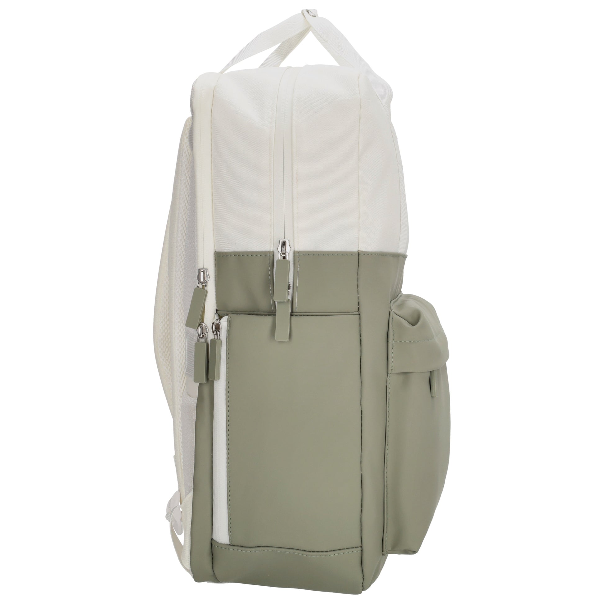 Rucksack 31 x 44 x 12cm in Natur Grün aus Nylon|Polyester - leder-accessoires.com
