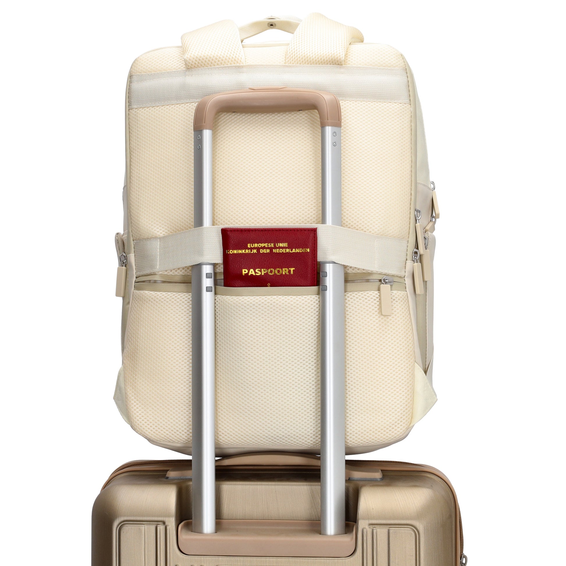 Rucksack 31 x 44 x 12cm in Natur aus Nylon|Polyester - leder-accessoires.com