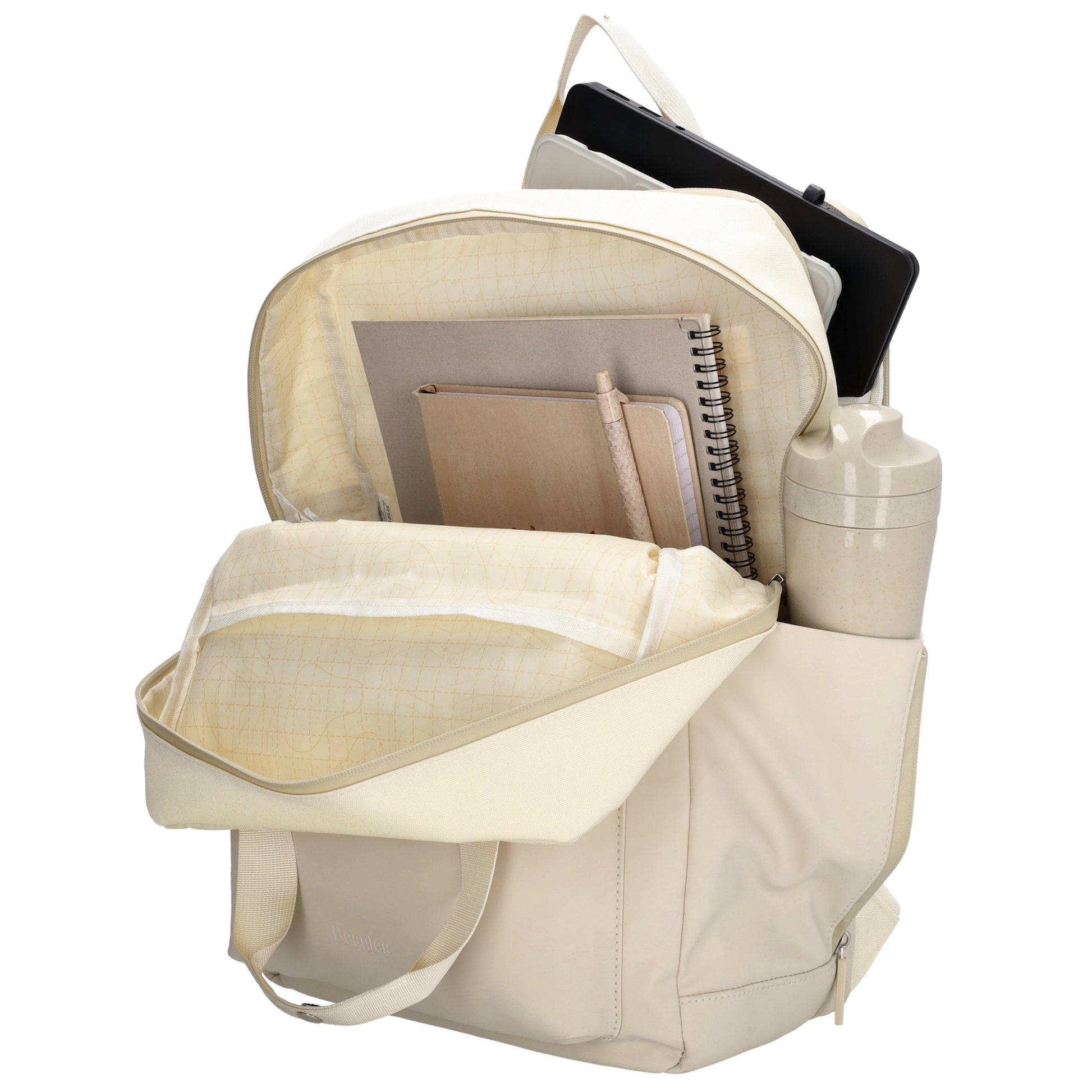 Rucksack 31 x 44 x 12cm in Natur aus Nylon|Polyester - leder-accessoires.com