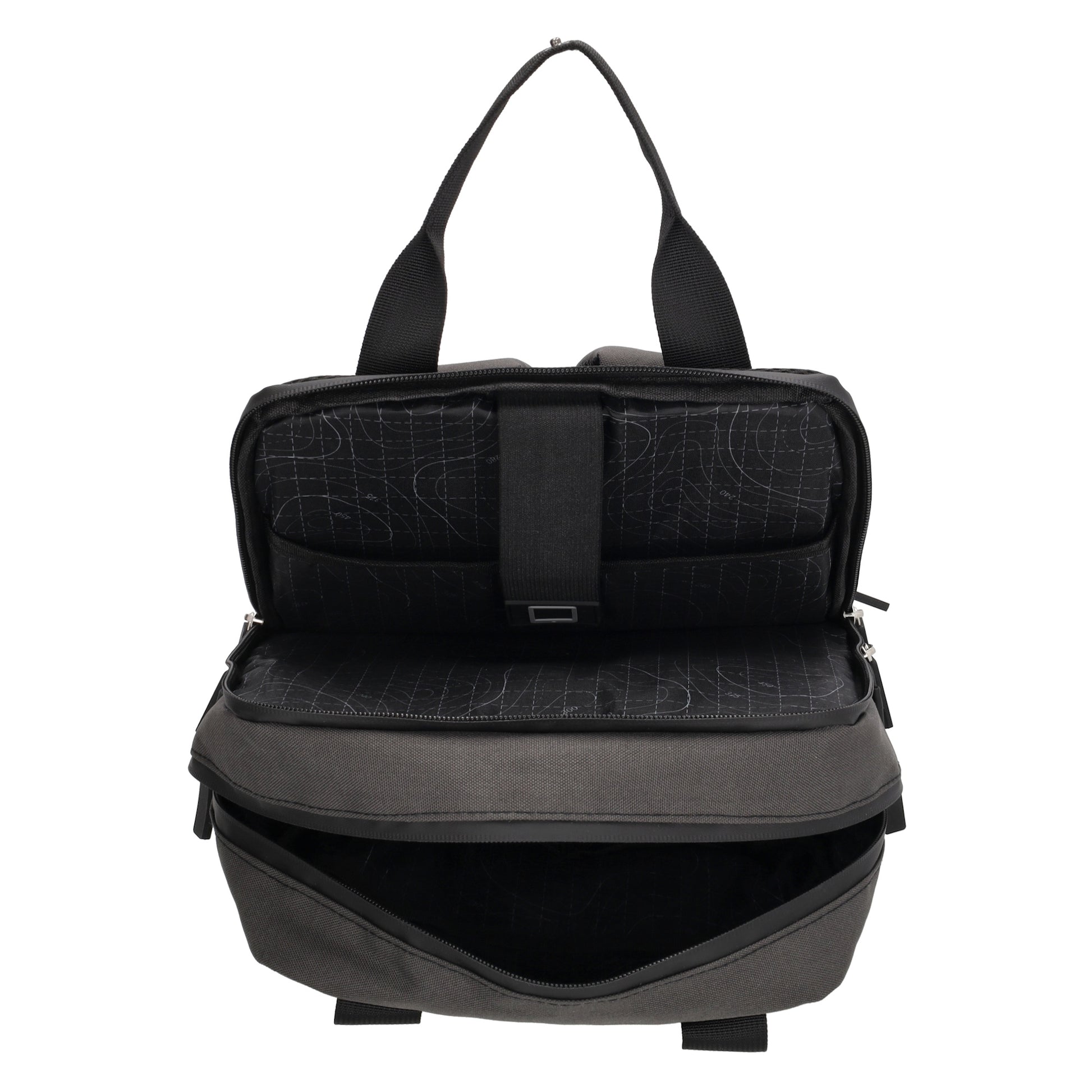 Rucksack 33 x 23,5 x 9cm in Schwarz aus Nylon|Polyester - leder-accessoires.com