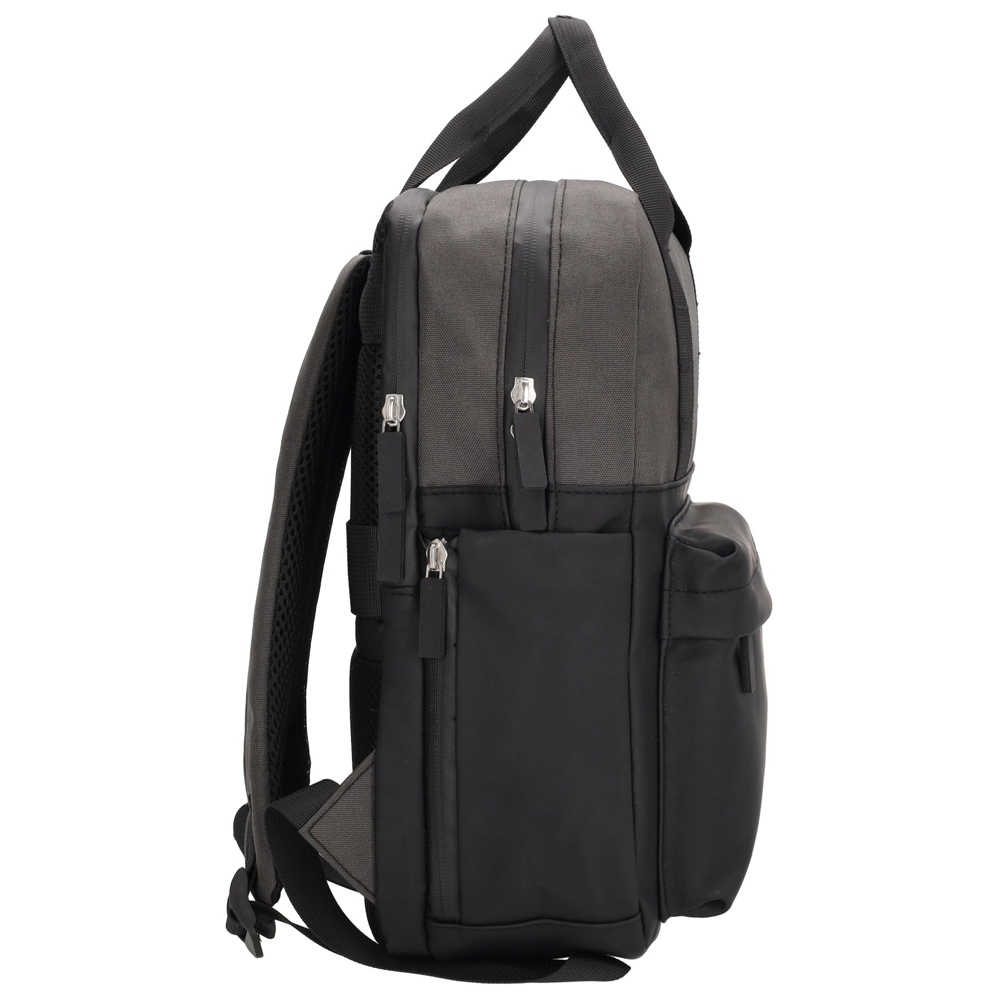 Rucksack 33 x 23,5 x 9cm in Schwarz aus Nylon|Polyester - leder-accessoires.com