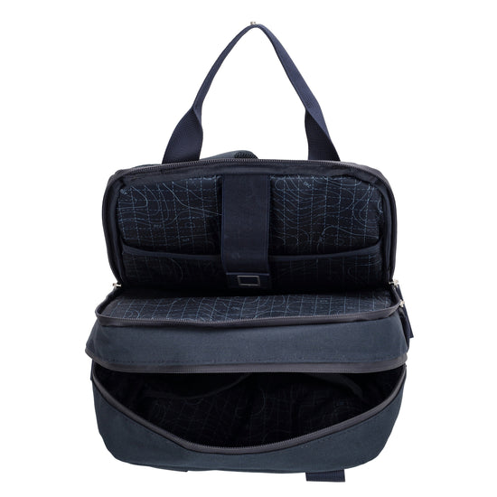 Rucksack 33 x 23,5 x 9cm in Blau|Marine aus Nylon|Polyester - leder-accessoires.com