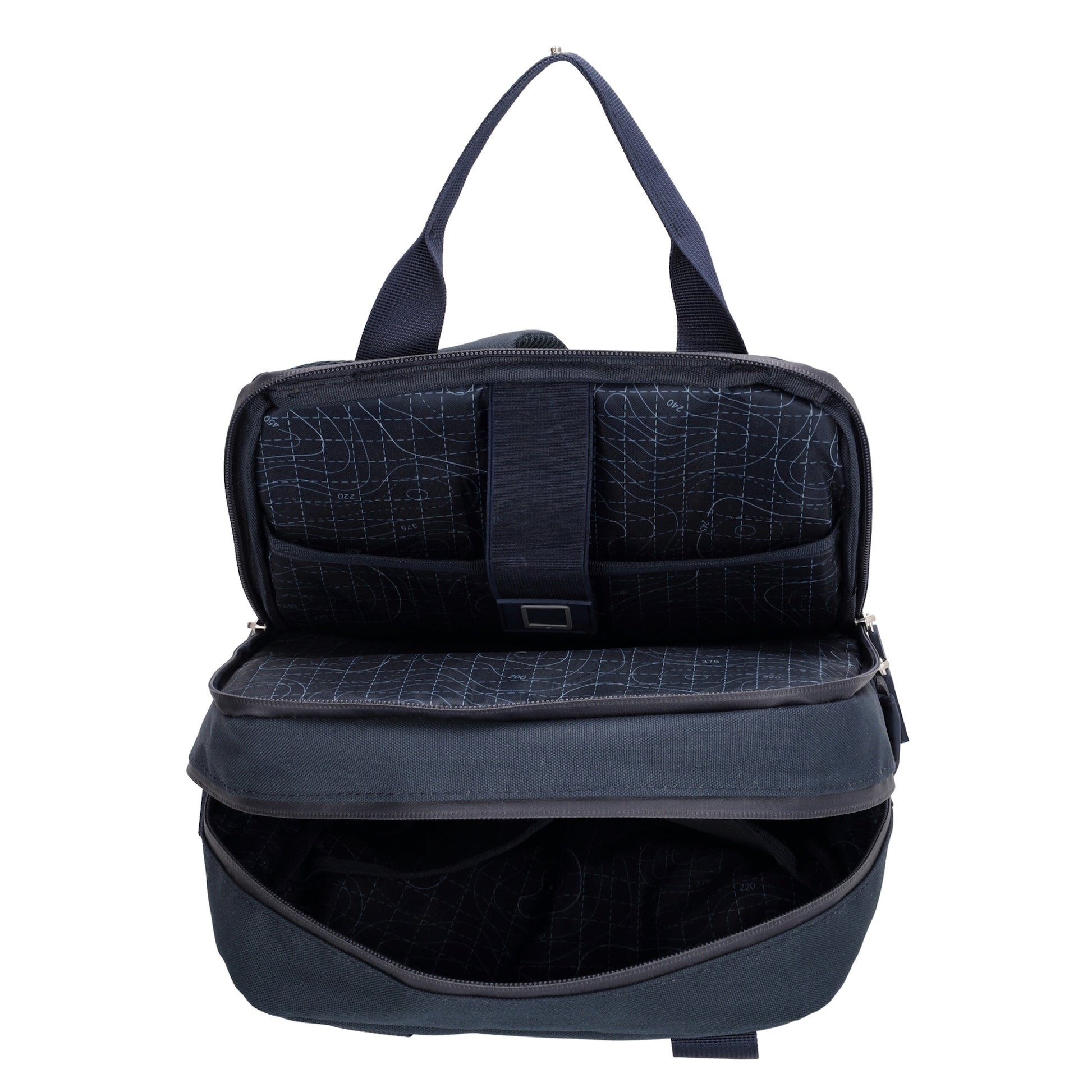 Rucksack 33 x 23,5 x 9cm in Blau|Marine aus Nylon|Polyester - leder-accessoires.com