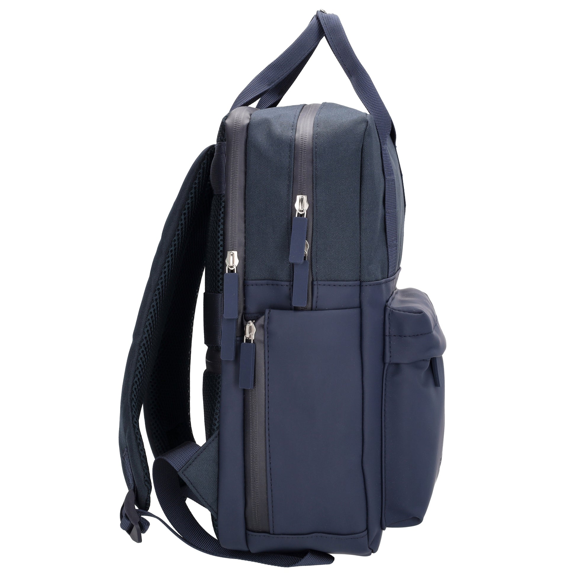 Rucksack 33 x 23,5 x 9cm in Blau|Marine aus Nylon|Polyester - leder-accessoires.com