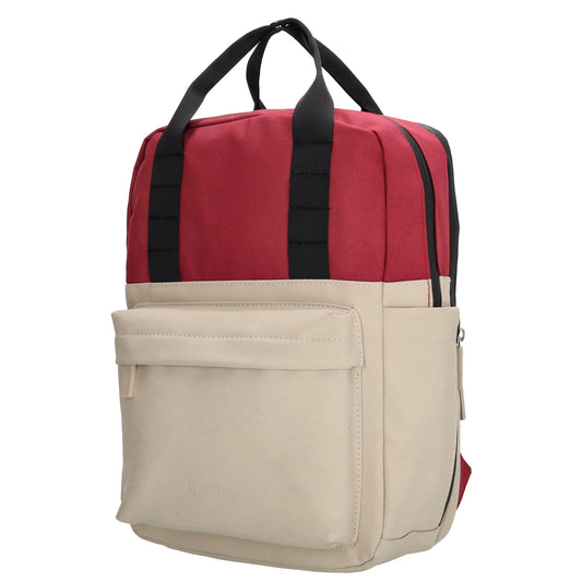 Rucksack 33 x 23,5 x 9cm in Burgunder aus Nylon|Polyester