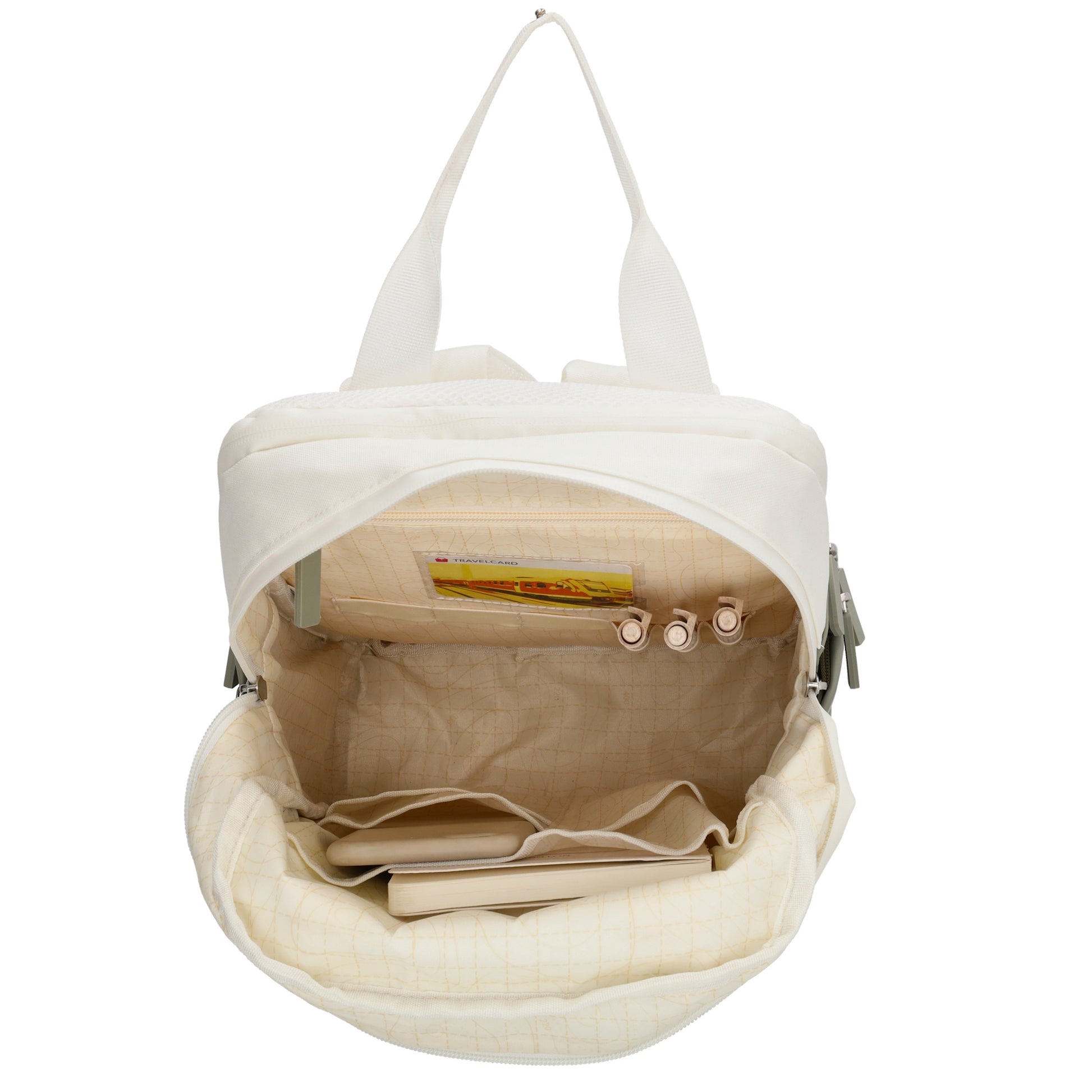 Rucksack 33 x 23,5 x 9cm in Grün aus Nylon|Polyester - leder-accessoires.com