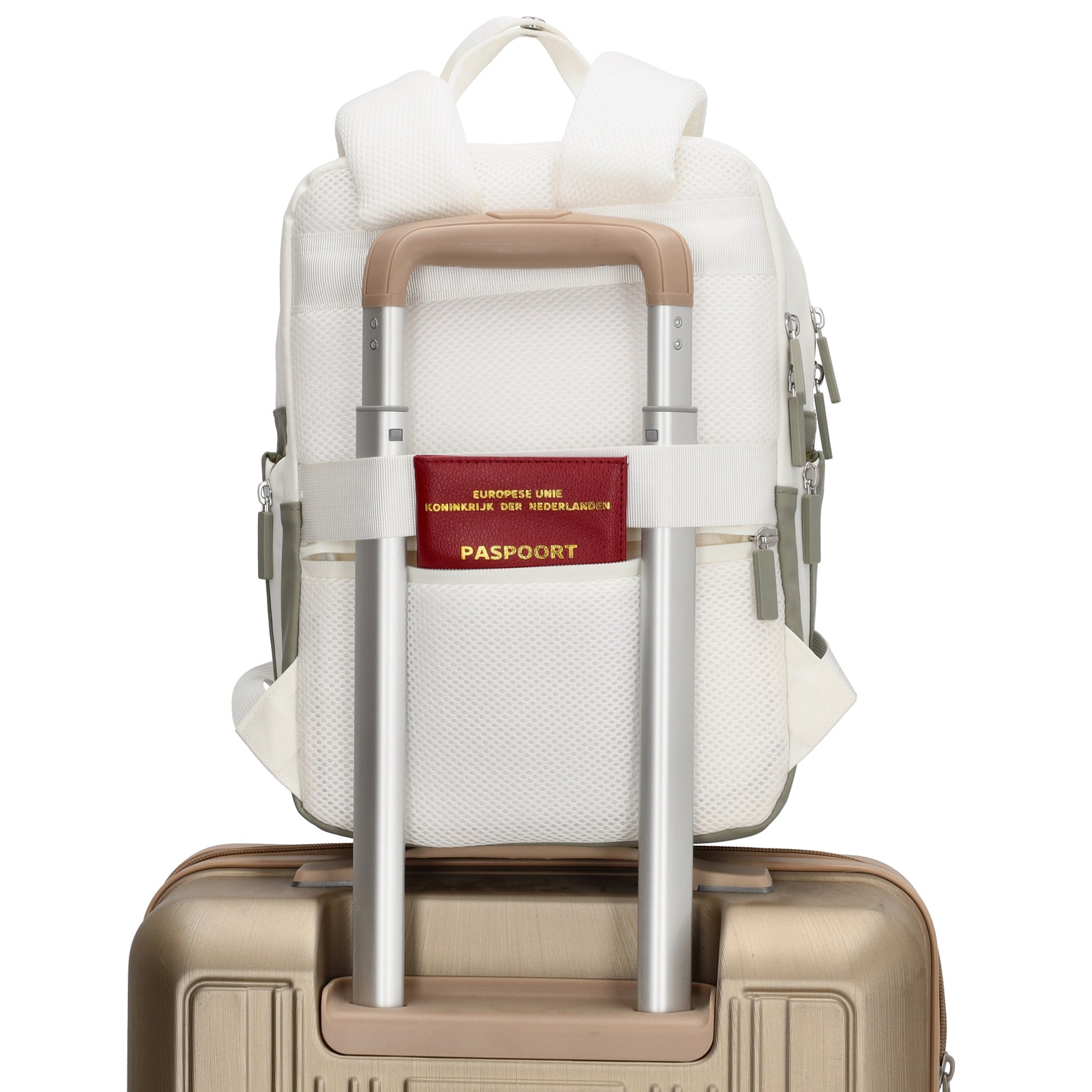 Rucksack 33 x 23,5 x 9cm in Grün aus Nylon|Polyester - leder-accessoires.com