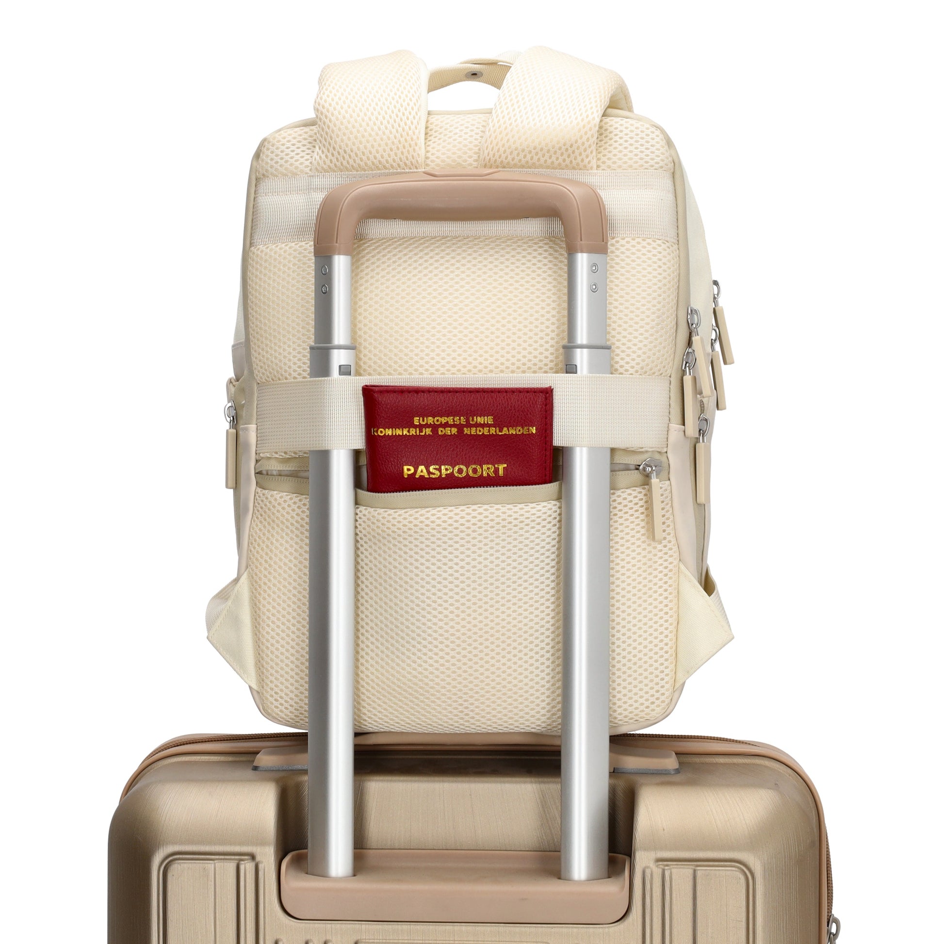 Rucksack 33 x 23,5 x 9cm in Natur aus Nylon|Polyester - leder-accessoires.com