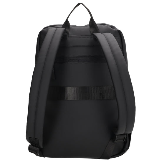 Rucksack 40x28cm in Schwarz mit Aufsteckfunktion - leder-accessoires.com
