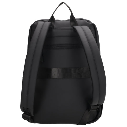 Rucksack 40x28cm in Schwarz mit Aufsteckfunktion - leder-accessoires.com