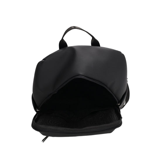 Rucksack 40x28cm in Schwarz mit Aufsteckfunktion - leder-accessoires.com