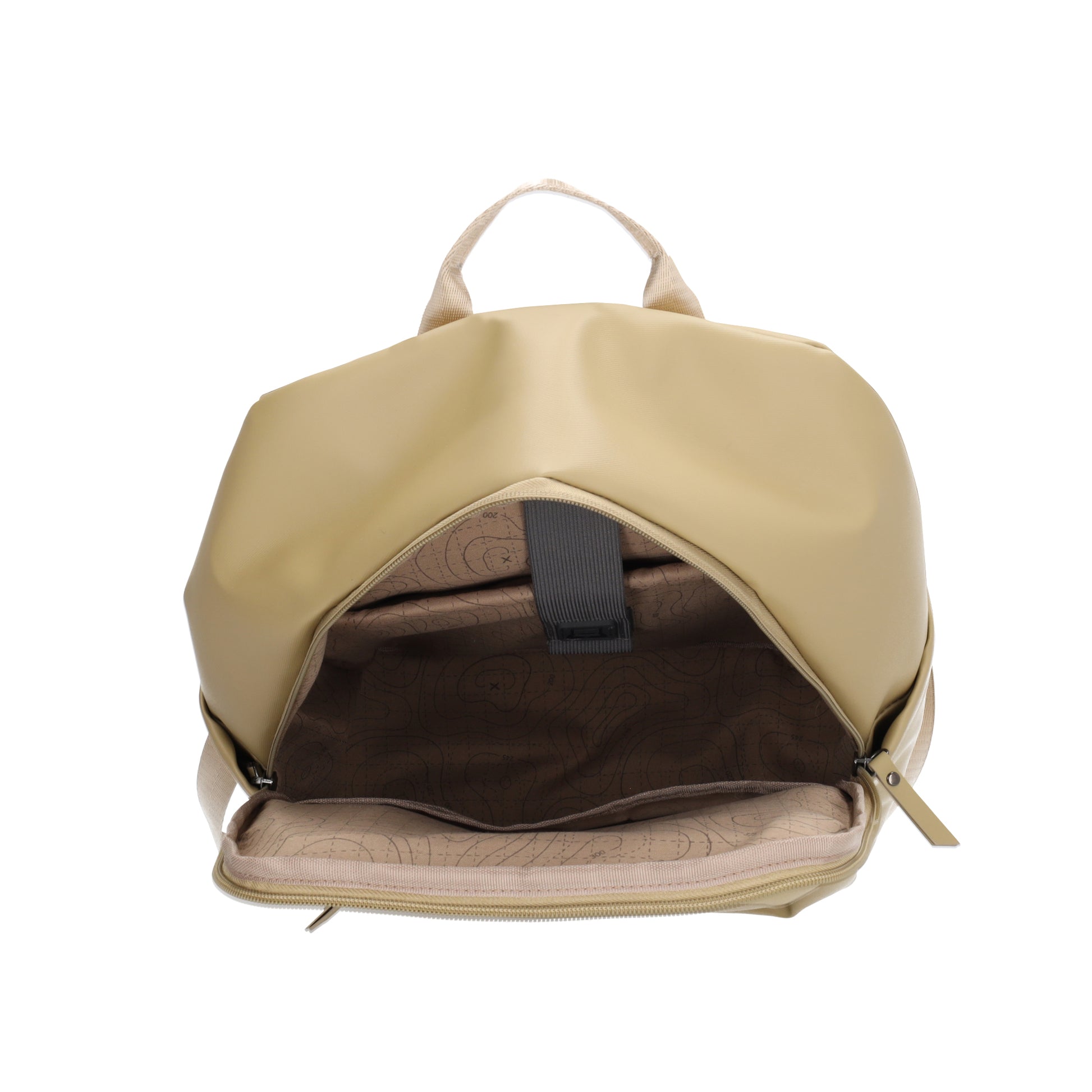 Rucksack 40x28cm in Taupe mit Aufsteckfunktion - leder-accessoires.com