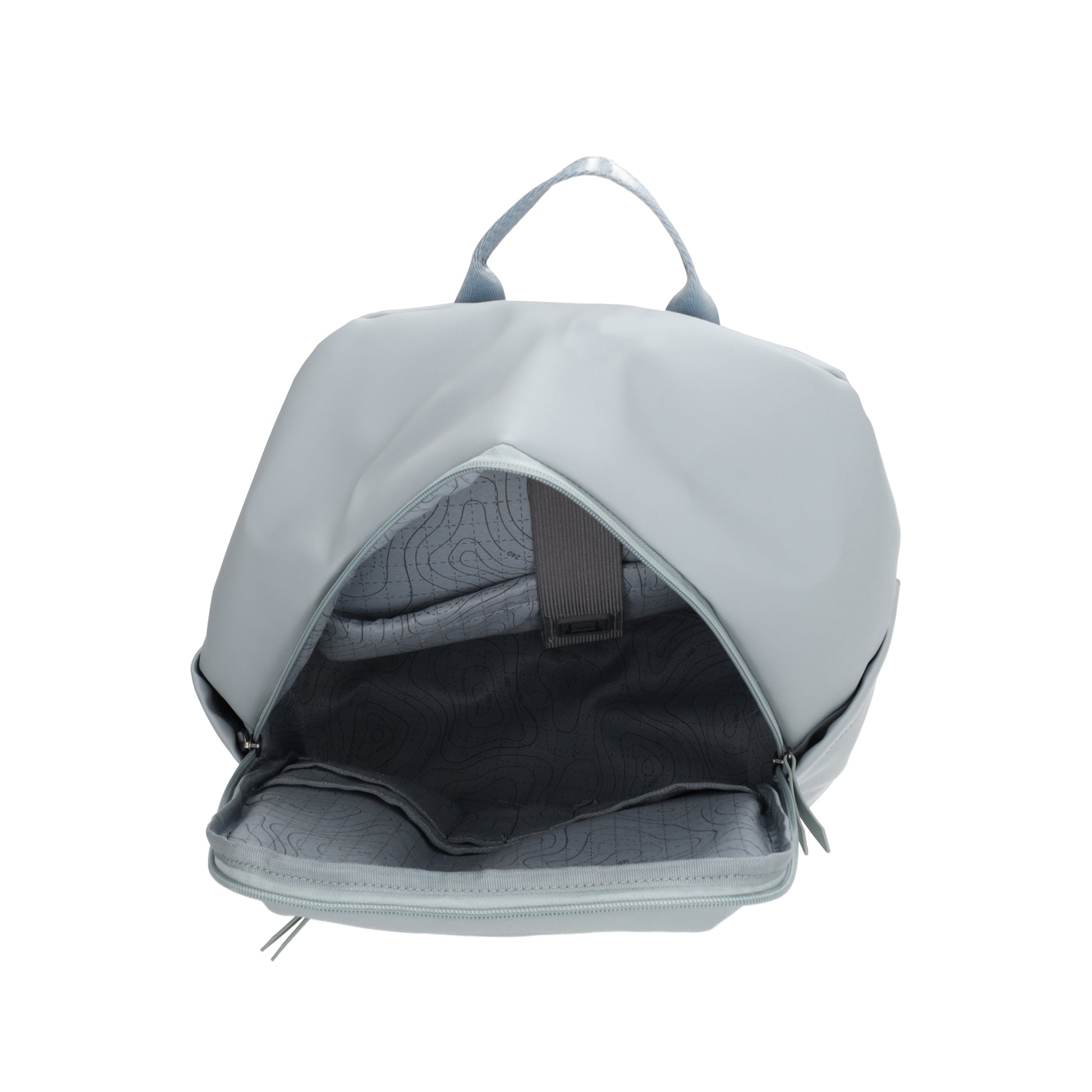 Rucksack 40x28cm in Hellblau mit Aufsteckfunktion - leder-accessoires.com