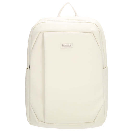 Rucksack 40x28cm in Creme mit Aufsteckfunktion - leder-accessoires.com