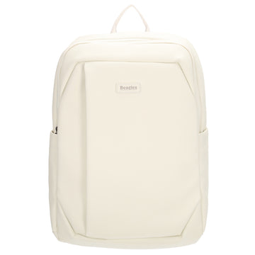 Rucksack 40x28cm in Creme mit Aufsteckfunktion - leder-accessoires.com