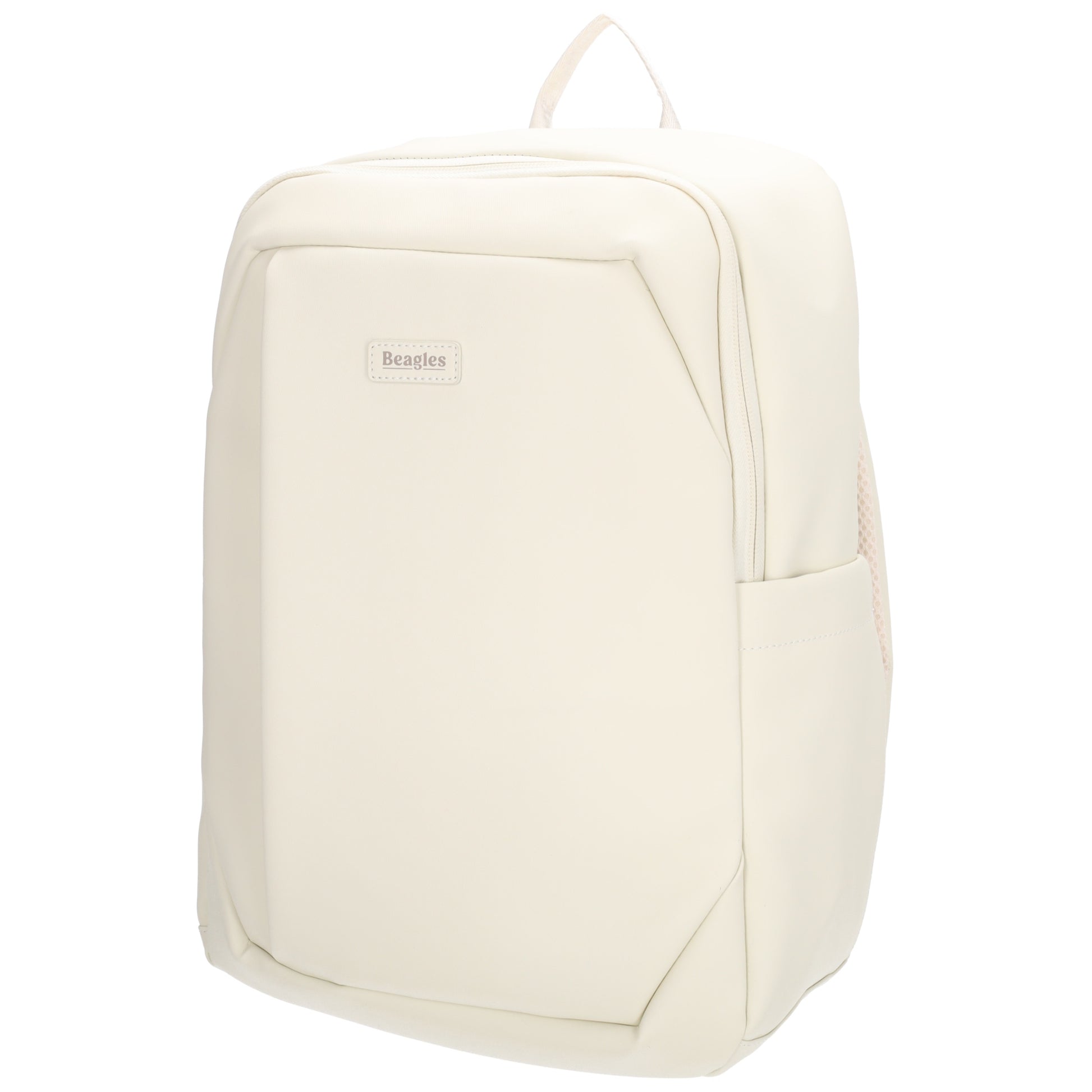 Rucksack 40x28cm in Creme mit Aufsteckfunktion - leder-accessoires.com