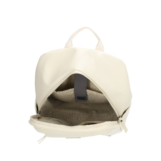 Rucksack 40x28cm in Creme mit Aufsteckfunktion - leder-accessoires.com