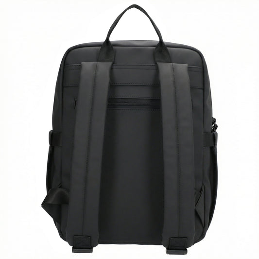 Rucksack 43x29cm in Schwarz mit Aufsteckfunktion - leder-accessoires.com