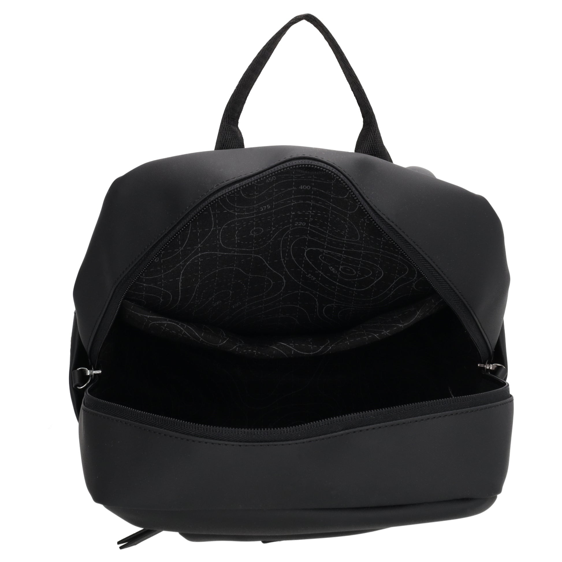 Rucksack 43x29cm in Schwarz mit Aufsteckfunktion - leder-accessoires.com