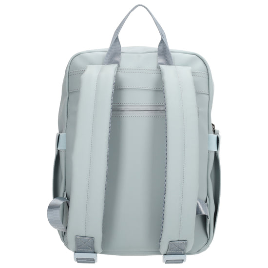 Rucksack 43x29cm in Hellblau mit Aufsteckfunktion - leder-accessoires.com