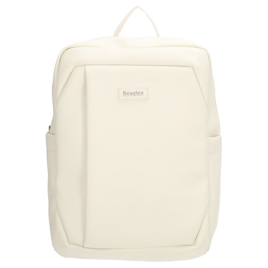 Rucksack 43x29cm in Creme mit Aufsteckfunktion - leder-accessoires.com