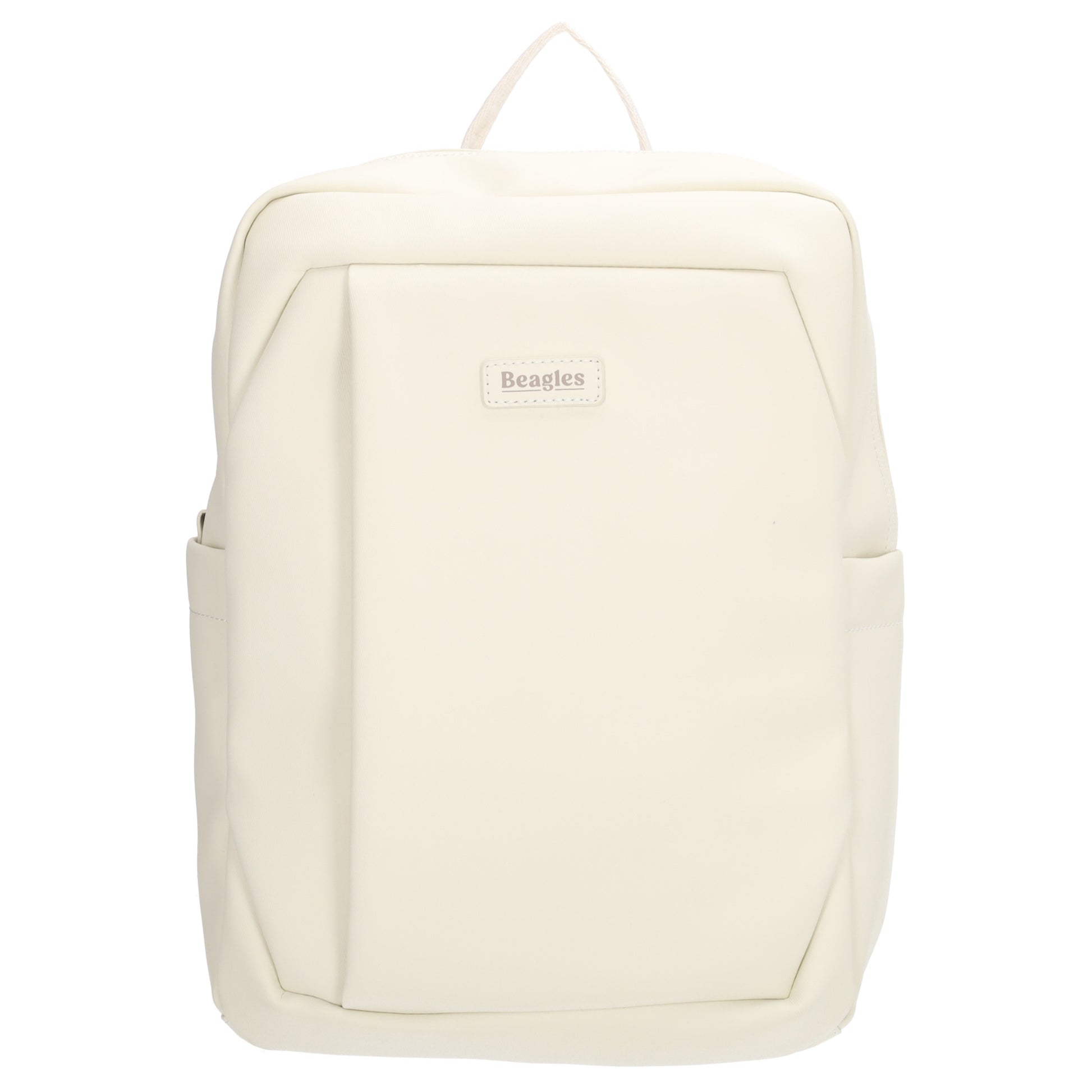 Rucksack 43x29cm in Creme mit Aufsteckfunktion - leder-accessoires.com