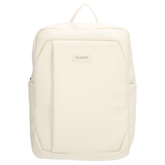 Rucksack 43x29cm in Creme mit Aufsteckfunktion - leder-accessoires.com