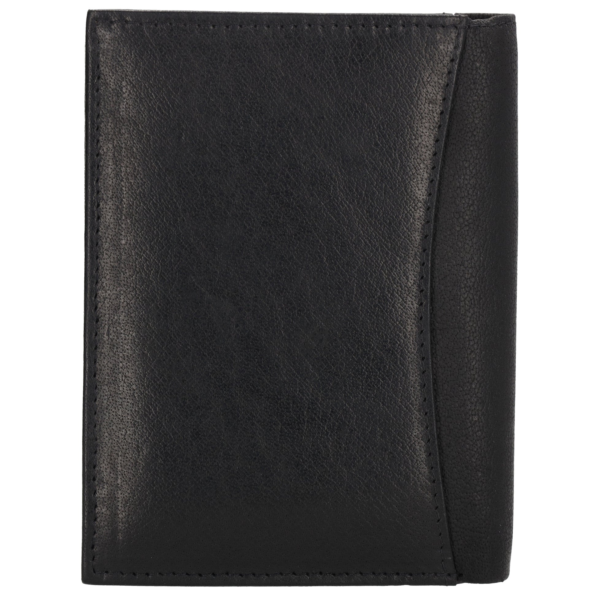 Geldbörse Hochformat 9x12cm in Schwarz aus Leder - leder-accessoires.com