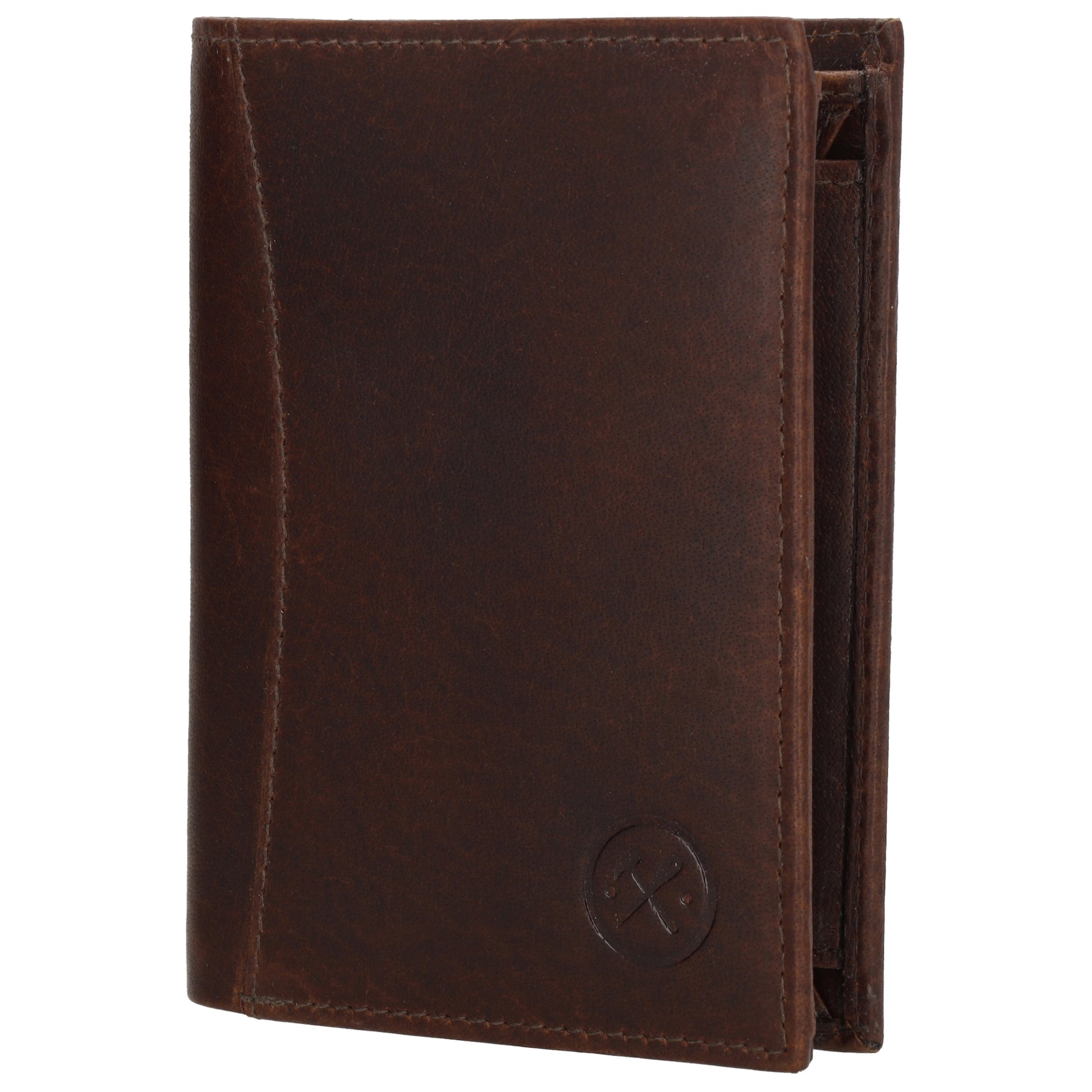 Geldbörse Hochformat 9x12cm in Braun aus Leder - leder-accessoires.com