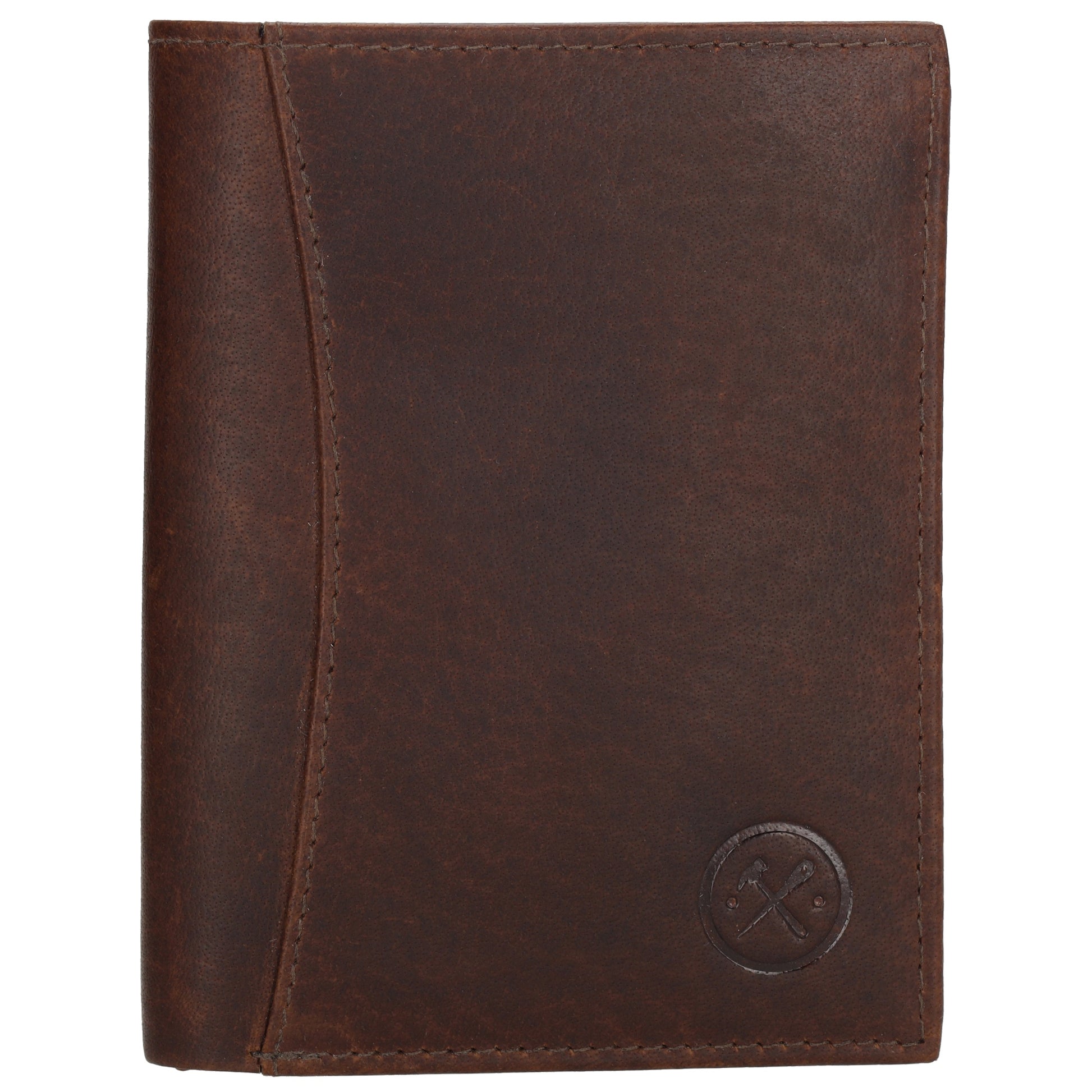Geldbörse Hochformat 9x12cm in Braun aus Leder - leder-accessoires.com